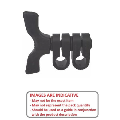 1101603 | SJ-12RS (Each) --- Swivel Joints - 12.7x15.88x38.1 mm Wing Knob