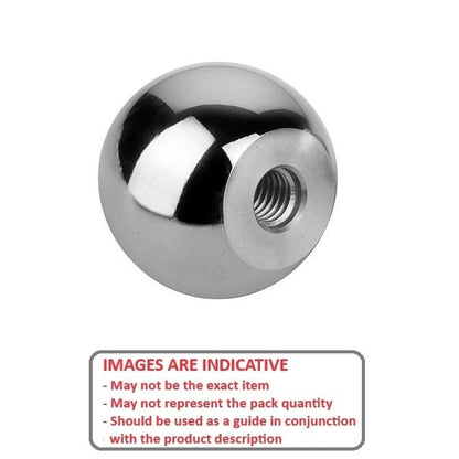 1089437 | KF095F-035-TPST --- Ball Knobs - 3/8-24 UNF (9.53mm) x 34.93 mm x 15.9 mm