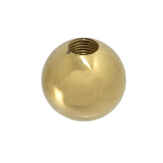 Pomello a sfera 1/4-20 UNC x 25,4 mm - Ottone lucido filettato - Femmina - MBA (confezione da 1)