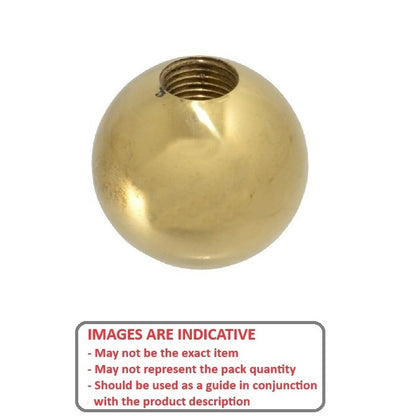 1078884 | KF079C-025-TPBR-P --- Ball Knobs - 5/16-18 UNC (7.94mm) x 25.4 mm -