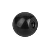 Pomello a sfera M4 x 16 mm - Fenolico filettato - Nero - Femmina - MBA (confezione da 2)