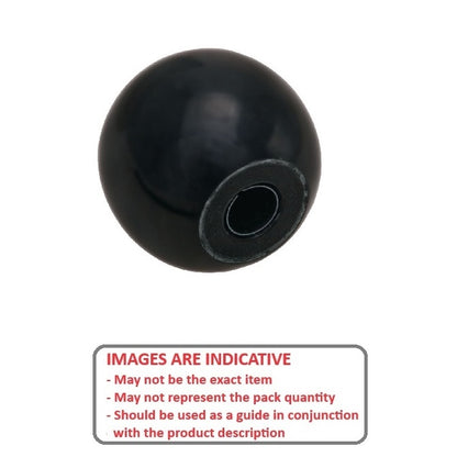 1054990 | KF040-016-KOPH (PK-5) --- Ball Knobs - 4.00 mm Push On 16 mm - - Knock On Phenolic - Phenolic Knob