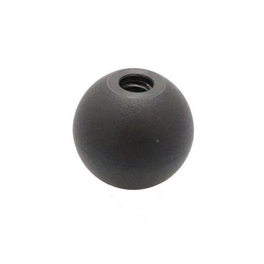 Pomello A Sfera M6 x 25 mm - Filettato Con Inserto In Plastica Stampata Termoplastica - Femmina - MBA (Confezione da 1)