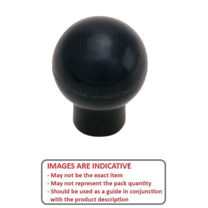 1073154 | KF064C-038-TPHS (Each) --- Ball Knobs - 1/4-20 UNC - 6.35mm - 38.1 - - Female Threaded - Phenolic Knob