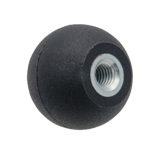 Pomello A Sfera M6 x 20 mm - Filettato Con Inserto In Acciaio Termoplastico - Femmina - MBA (Confezione da 1)