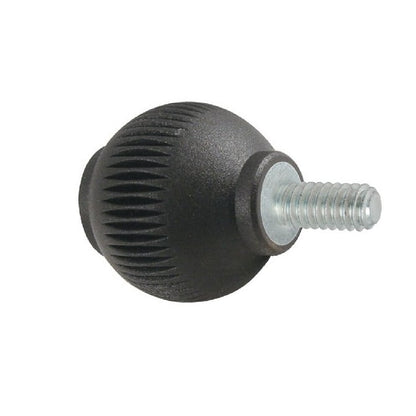 1074169 | KM064C-025-NG-SS (10 Pcs) --- Ball Knobs - 1/4-20 UNC (6.35mm) x 24.89 mm x 30 mm