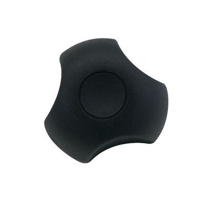 Bouton Trois Lobes 5/16-18 UNC x 39,88 x 38,1 mm - Insert Acier Plaqué Thermoplastique - Noir - Mâle - MBA (Pack de 1)