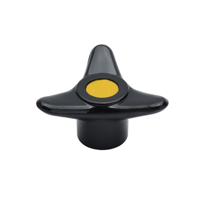 1233138 | KF120M-100-3LA (PK-4) --- Lobe Knobs - M12 - 12x1.75mm - 100x21 mm Three Lobe - Brass Knob