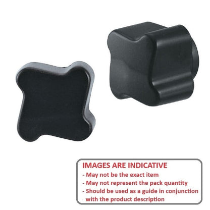 1088797 | KF095C-060-4L --- Lobe Knobs - 3/8-16 UNC (9.53mm) x 59.94 mm x 14.2 mm