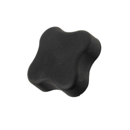 1077536 | KF079C-076-4L-SFT (PK-100) --- Lobe Knobs - 5/16-18 UNC - 7.94mm - 76.2x12.7 mm Four Lobe - Zinc Plated Brass Knob