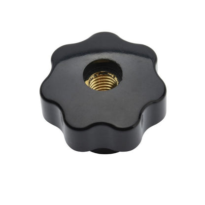 1232492 | KF100M-040-7L-P (Each) --- Lobe Knobs - M10 - 10x1.5mm - 40x25 mm Seven Lobe - Brass Knob