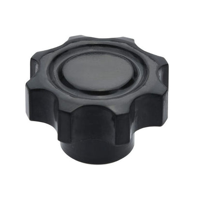 1092571 | KF100M-040-8L (Each) --- Lobe Knobs - M10 - 10x1.5mm - 40x17 mm Eight Lobe - Phenolic and Brass Knob