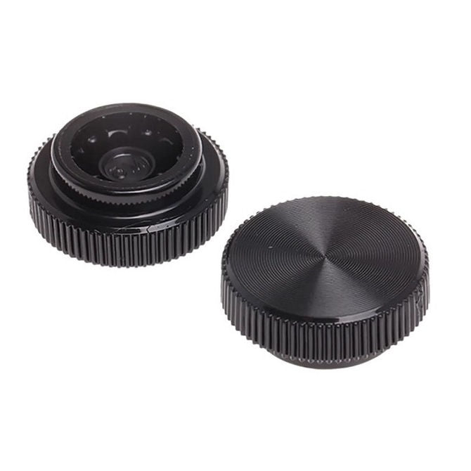 1043552 | KM029-008-KNU-B (PK-10) --- Thumb Knobs - 4-40, 4-56 - 2.85mm - - Use Own Screw 7.94x4.4 mm For Cap Screws - Plastic Knob