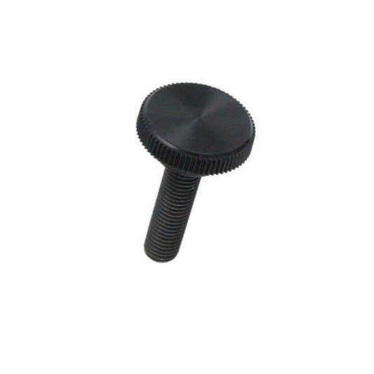 Pomello 6-32 UNC x 9,53 mm - con vite a testa cilindrica in plastica con inserto - Nero - Maschio - MBA (confezione da 1)