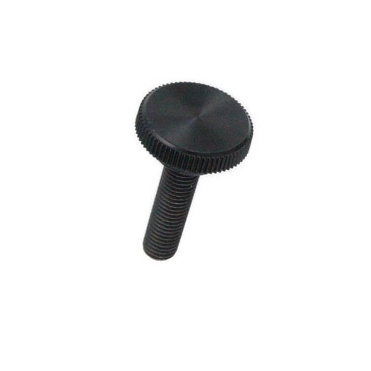 Bouton à pouce 6-32 UNC x 9,53 mm - avec vis à capuchon en plastique avec insert - Noir - Mâle - MBA (Pack de 9)