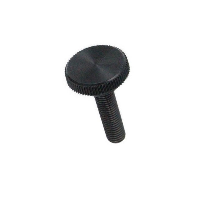 1048842 | KM035C-010-1270-KNU-B (Each) --- Thumb Knobs - 6-32 UNC - 3.5mm - 9.53x12.7 mm Male With Cap Screw - Plastic with Insert Knob