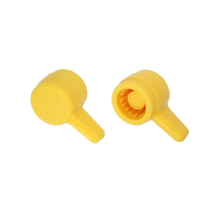 1079863 | KM079-021-L-Y (10 Pcs) --- Thumb Knobs - 5/16 (7.94mm) - Use Own Screw x 21.43 mm x 13.5 mm