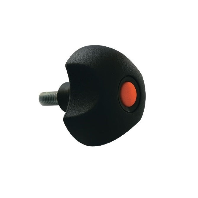 Bouton à trois lobes M8 x 50 x 33 mm - Plastique avec insert - Mâle - MBA (Pack de 1)