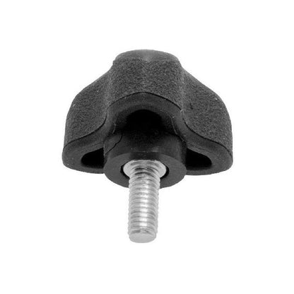 1059541 | KM048F-030-3L-SFT (Each) --- Lobe Knobs - 10-32 UNF - 4.76mm - 29.97x12.7 mm Three Lobe - Zinc Plated Steel Knob