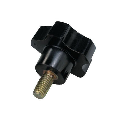 1062723 | KM050M-025-5L10 (PK-5) --- Lobe Knobs - M5 - 5x0.8mm - 25x10 mm Five Lobe - Steel Knob