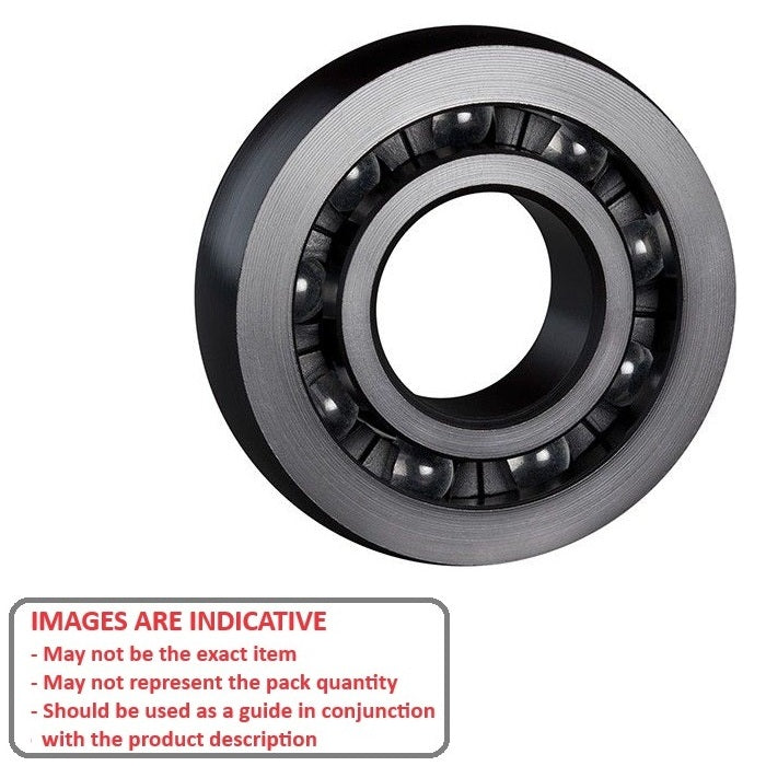 1233836 | KMS-2199 (Each) --- MRI Tables Bearings - Application GE® Cradle Wheel Bearing After Market - 0.75x1.81 inch - Acetal with Glass Balls Bearing