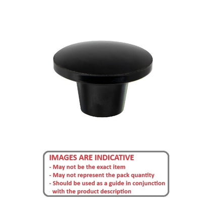 1069594 | KF060M-030-PP --- Push Pull Knobs - M6 (6x1mm) x 30 mm x 13.5 mm