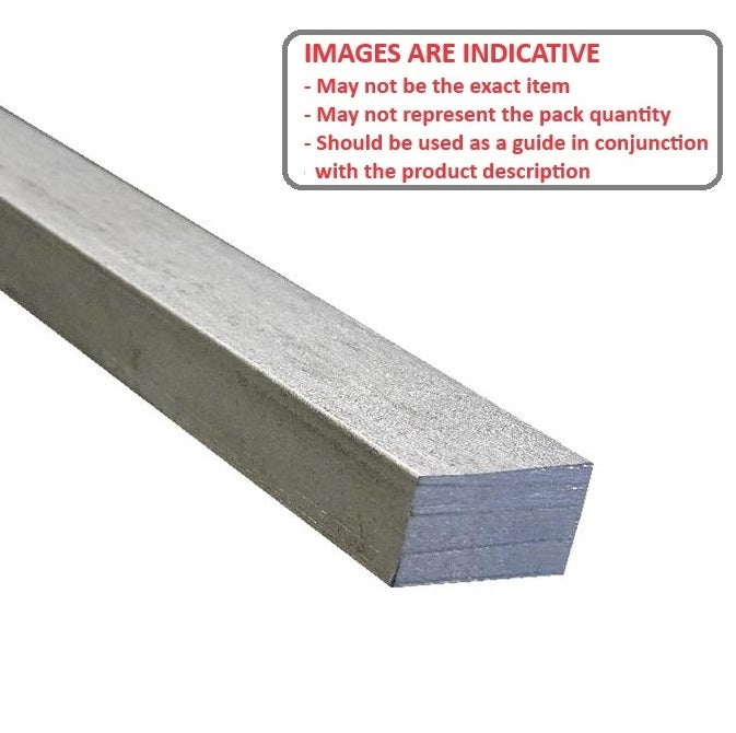 Chiave d'acciaio rettangolare Lunghezza 6,35 x 12,7 x 300 mm - Lunghezza stock Acciaio inossidabile 303-304 - 18-8 - A2 - Rettangolare - Sottodimensionato - Standard - ExactKey (confezione da 1)