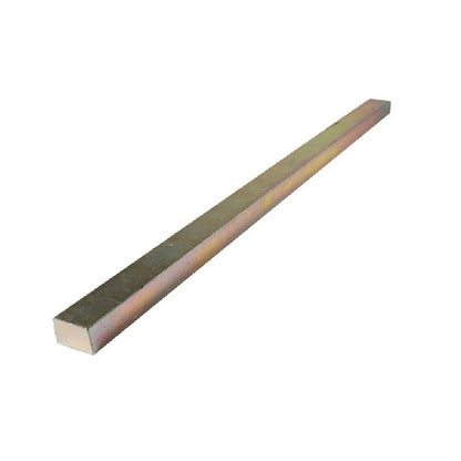 Keysteel rectangulaire longueur 8 x 12 x 1000 mm - Longueur stock en acier au carbone plaqué zinc - Rectangulaire - Surdimensionné - ExactKey (Pack de 1)