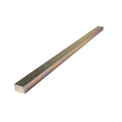 Keysteel rectangulaire longueur 12 x 20 x 300 mm - Longueur stock en acier au carbone plaqué zinc - Rectangulaire - Surdimensionné - ExactKey (Pack de 1)