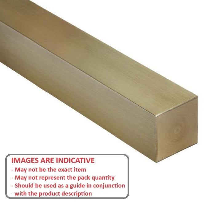 1046259 | 4R-0032-0300-BR (Each) --- Square Keysteel Lengths - 3.175x3.175x300 mm - Brass
