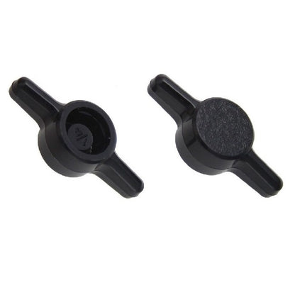 Bouton à pouce M5 – Utilisez votre propre vis x 26 mm – Pour vis à capuchon, utilisez votre propre vis en plastique – Noir – Vis à pression – T – MBA (lot de 30)