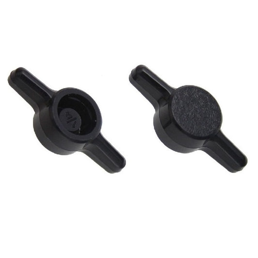 Manopola M5 - Utilizzare la propria vite x 26 mm - Per la vite a testa cilindrica utilizzare la propria vite in plastica - Nero - Vite a pressione sulla vite a testa cilindrica - T - MBA (confezione da 30)