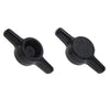 Thumb Knobs - 10-24, 10-32 - 4.76mm - - Use Own Screw 25.4x6.4 mm For Cap Screws - Plastic
