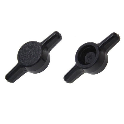 1062834 | KM050M-026-TEE-B (PK-10) --- Thumb Knobs - M5 - 5mm - - Use Own Screw 26x6.6 mm For Cap Screws - Plastic Knob
