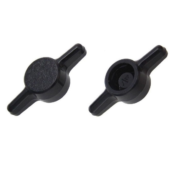 1067978 | KM060M-030-TEE-B (PK-10) --- Thumb Knobs - M6 - 6.00mm - - Use Own Screw 30x7.8 mm For Cap Screws - Plastic Knob