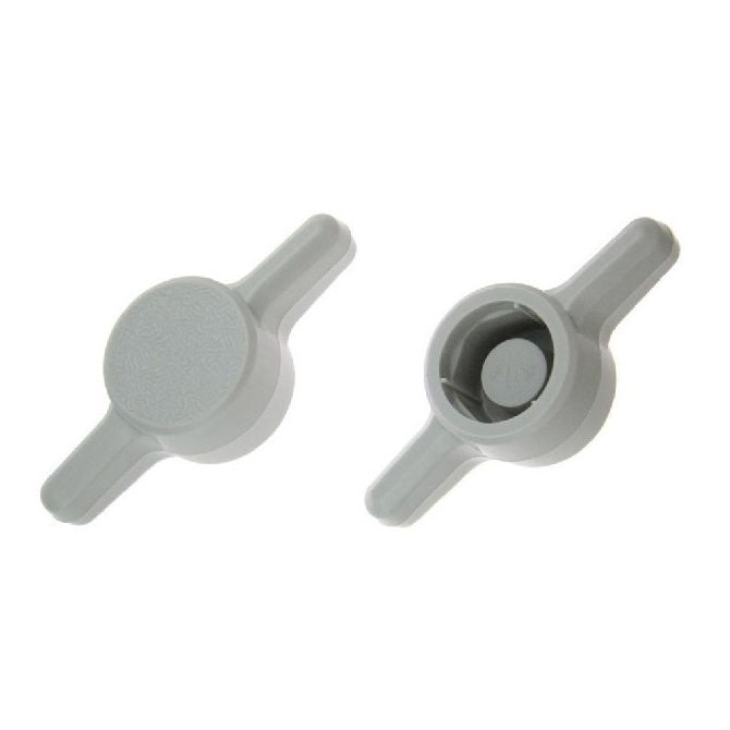 1062835 | KM050M-026-TEE-G (PK-10) --- Thumb Knobs - M5 - 5mm - - Use Own Screw 26x6.6 mm For Cap Screws - Plastic Knob