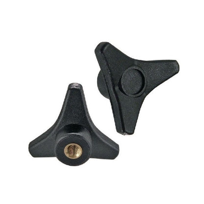 1086534 | KF095C-032-TRI-BHF (Each) --- Tri Knobs - 3/8-16 UNC - 9.53mm - 31.75 - - Blind Hole - Brass Knob