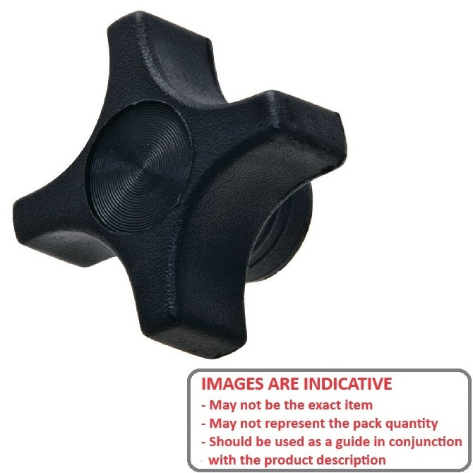 1088011 | KF095F-057-CB (Each) --- Cross Knobs - 3/8-24 UNF - 9.53mm - 57.15x12.7 mm Female - Brass Knob