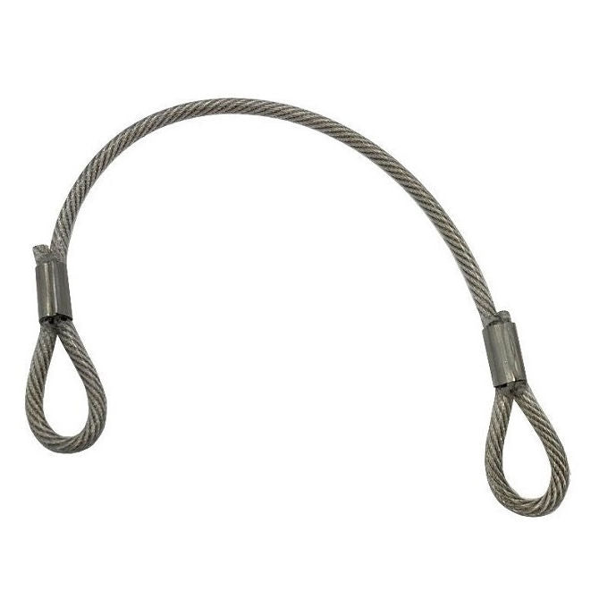 1210916 | FPC-8NRS (Each) --- Nylon Coated Steel Lanyards - 203 mm B - Stainless Steel Lanyard