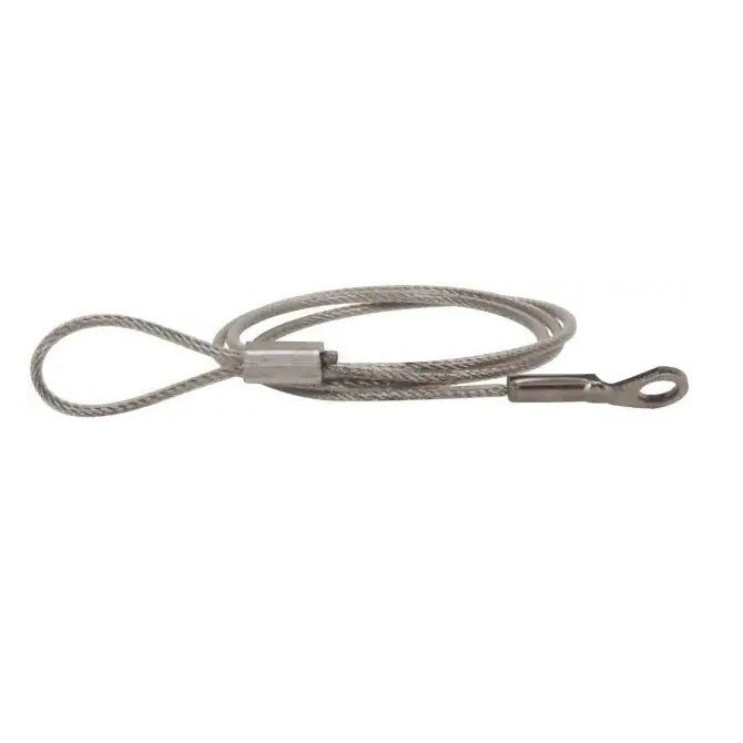 Nylon Coated Steel Lanyards - 203 mm D - Galvanised Steel