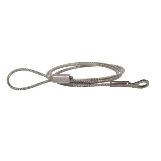 Nylon Coated Steel Lanyards - 203 mm D - Galvanised Steel