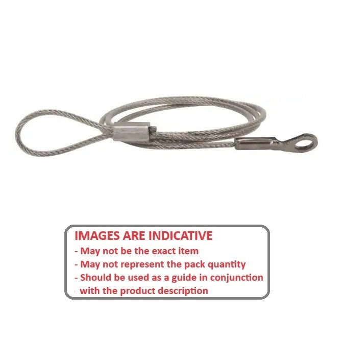 1210918 | FPC-210RS (PK-50) --- Nylon Coated Steel Lanyards - 203 mm D - Galvanised Steel Lanyard