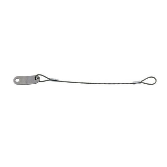 Nylon Coated Steel Lanyards - 609 mm A - Stainless Steel