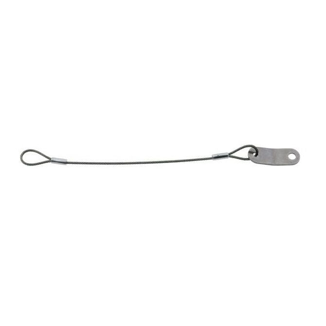 1224691 | FPC-24RS (Each) --- Nylon Coated Steel Lanyards - 609 mm A - Stainless Steel Lanyard