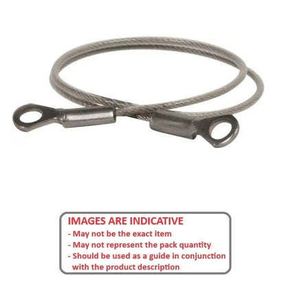 1215495 | FPC-115RS (PK-50) --- Nylon Coated Steel Lanyards - 254 mm C - Galvanised Steel Lanyard
