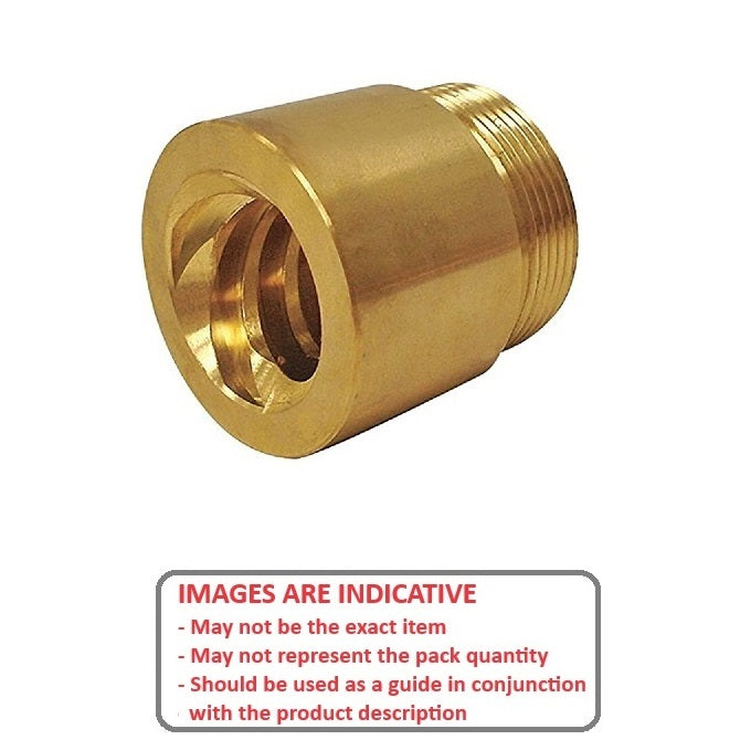 1128100 | AR206RS (PK-2) --- Nuts Leadscrew - 22.225 mm - 6 - 1 Imperial - Bronze