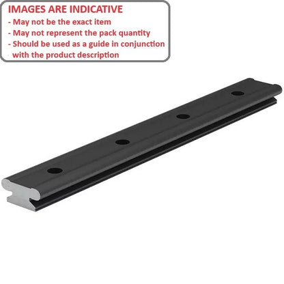 1089973 | PBC-1155RS (Each) --- Mini Rail Self-Lubricating Linear - 9 0.025-0.051 10 mm - Ceramic Coated RC70 with Frelon Gold