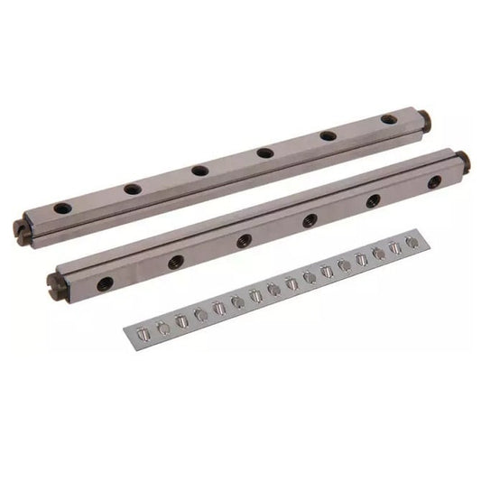 Glissière linéaire 8 x 45,01 x 24 - Rail à rouleaux transversaux - MBA (Pack de 1)