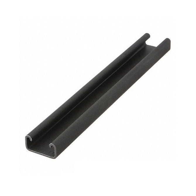 1234842 | PBC-204RS (Each) --- Crowned Roller Track System Linear - Black Powder Coated Rail 914.4 mm Long - Order other components seperately - Powder Coated