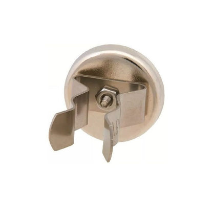 1165045 | MAG-CP-052-56-17-CL (Each) --- Cup Assemblies with Clips Magnets - 51.56x55.63 mm - Option 2 - Black Vinyl Magnet